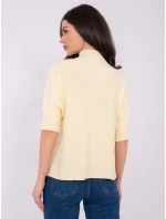 Sweter MI SW model 21808005 jasny żółty - FPrice Sweter MI SW model 21808005 jasny żółty - FPrice