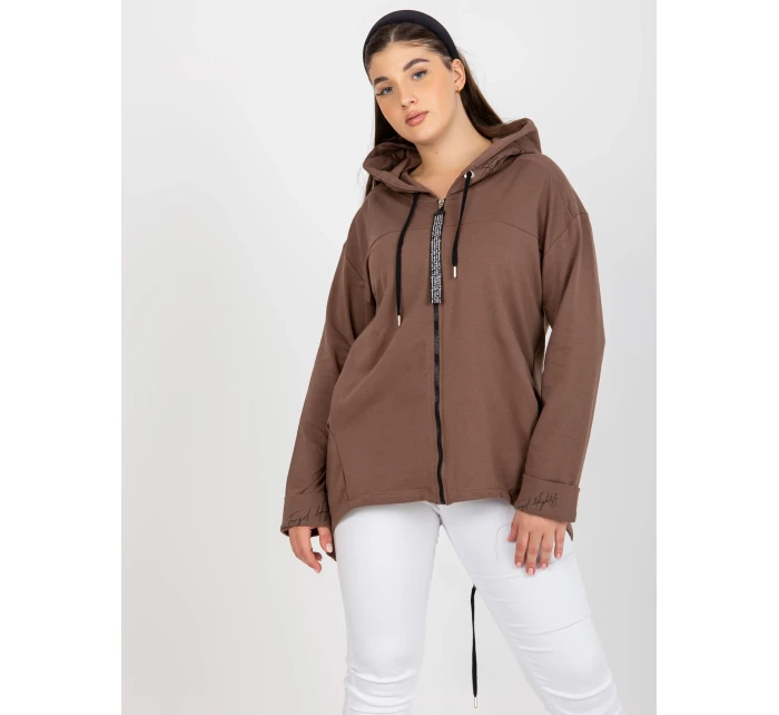 Mikina RV BL 8266.34P hnědá