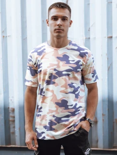 Pánské béžové moro tričko Dstreet RX5589