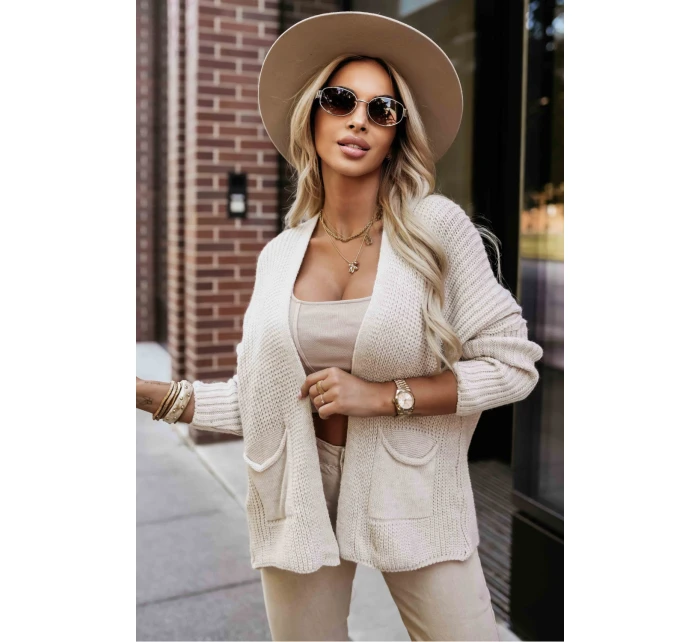 Svetr na zapínání  model 218116 Numoco