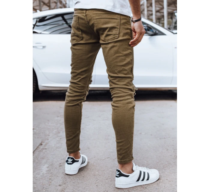 Pánské olivové džínové kalhoty Dstreet UX4353