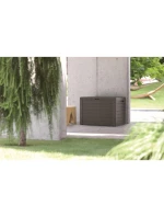 ZAHRADNÍ SKLADOVÝ BOX 190L BRONZOVÝ DŘEVĚNÝ BOX dětské