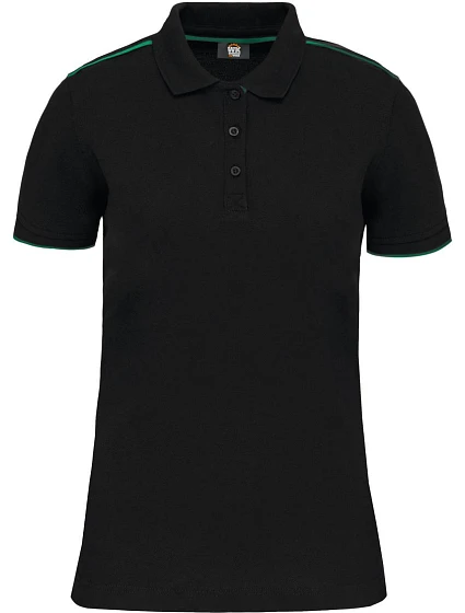WK WK 271 Dámské pracovní piqué polo "Day-to-Day" 20.W271 black/kelly green WK WK 271 Dámské pracovní piqué polo "Day-to-Day" 20.W271 black/kelly green