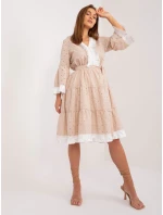 LK SK 509606 šaty.70 béžová LK SK 509606 šaty.70 béžová