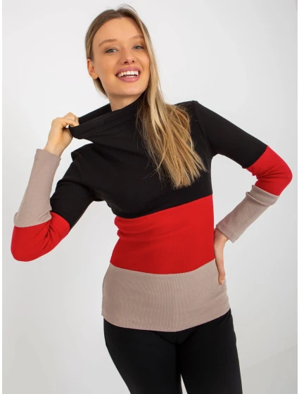 Halenka RV BZ 8465 1.02P černo-béžová Halenka RV BZ 8465 1.02P černo-béžová