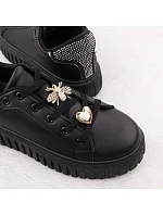 Dámská sportovní obuv na platformě černá NEWS 4756