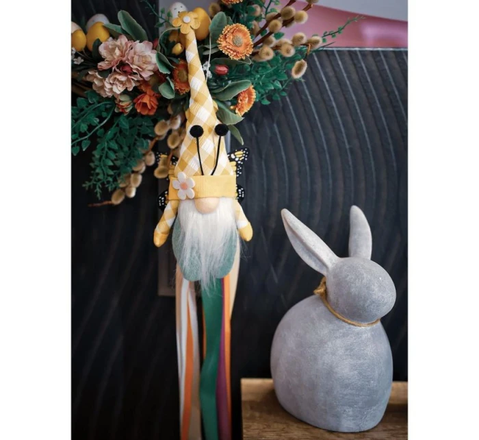 GHOST GNOM MOTHER ŽLUTÁ 25CM JARNÍ DEKORACE dětské