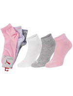 Puma Ponožky 3Pack 907375 White/Grey/Light Pink