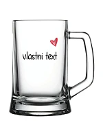 Vlastní text na pivní sklenici Vlastní text na pivní sklenici