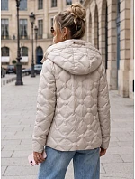 Kurtka damska przejściowa pikowana z kapturem  model 22342218 - FashionStreet