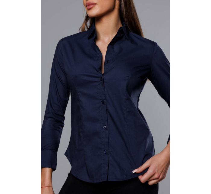 Klasická modrá dámská košile model 18302355 - J.STYLE