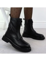 Dámské kožené boty Goe černé SS2N4145 Dámské kožené boty Goe černé SS2N4145