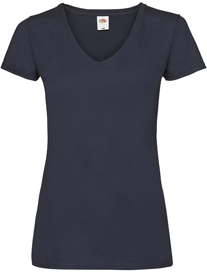 Fruit of the Loom Lady-Fit Valueweight V-Neck T Dámské tričko s výstřihem do V 16.1398 deep navy Fruit of the Loom Lady-Fit Valueweight V-Neck T Dámské tričko s výstřihem do V 16.1398 deep navy