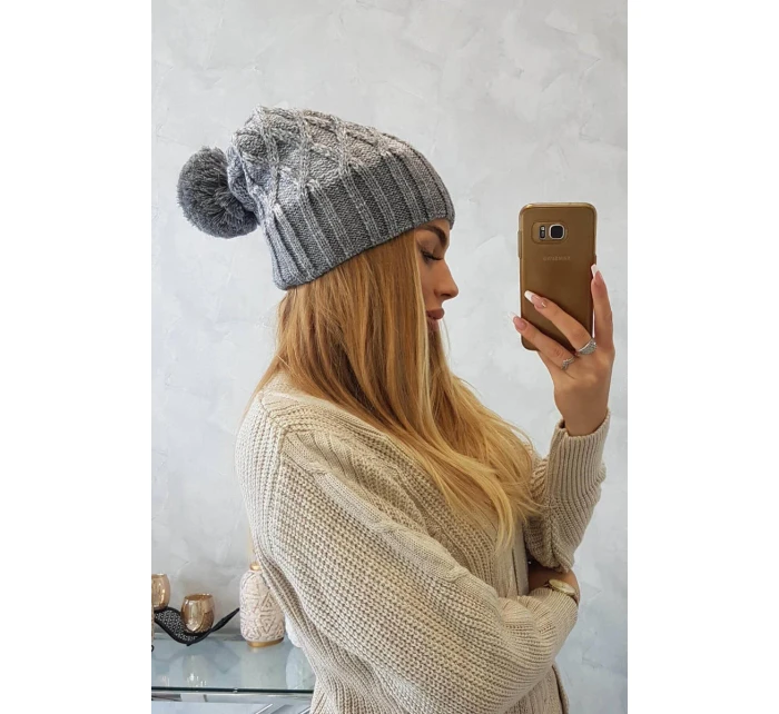 Milano fleecová čepice K203 grey model 18749921 - K-Fashion Milano fleecová čepice K203 grey model 18749921 - K-Fashion