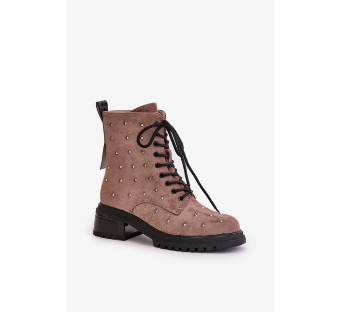 ZDobené Botky Worker Dámské Zateplené D&A MR880-017 Taupe