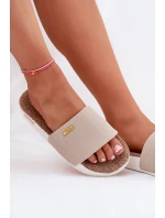 Dámské Pantofle Big Star RR274A102 Béžové Dámské Pantofle Big Star RR274A102 Béžové