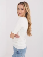 Sweter PM SW B model 21821423 ecru - FPrice Sweter PM SW B model 21821423 ecru - FPrice