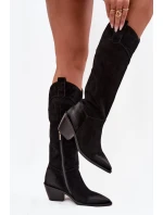 Kozačky na podpatku model 221160 Step in style Kozačky na podpatku model 221160 Step in style