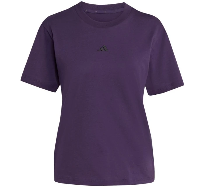 Dámské bavlněné tričko Essentials Small Logo fialové model 21342860 - ADIDAS