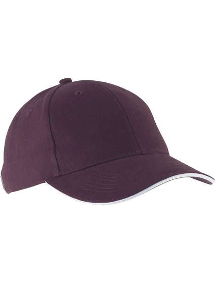 K-up KP 011 6 Panelová sandwich kšiltovka "Orlando" 20.0011 burgundy/white K-up KP 011 6 Panelová sandwich kšiltovka "Orlando" 20.0011 burgundy/white