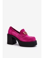 Zazoo 20170 Dámské Semišové Polobotky Na Podpatku Fuksie Zazoo 20170 Dámské Semišové Polobotky Na Podpatku Fuksie