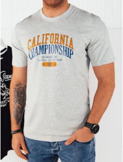 Pánské šedé tričko s potiskem Dstreet RX5388