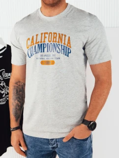 Pánské šedé tričko s potiskem Dstreet RX5388