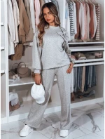 Dámská tepláková souprava nadměrné velikosti světle šedá Dstreet model 21984434 - FashionStreet