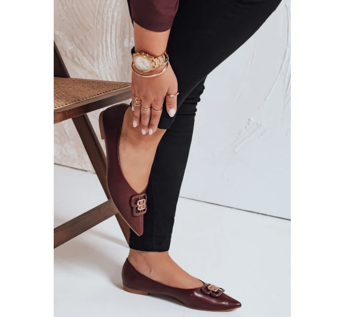 FashionStreet dámské bordó baleríny ZY1060