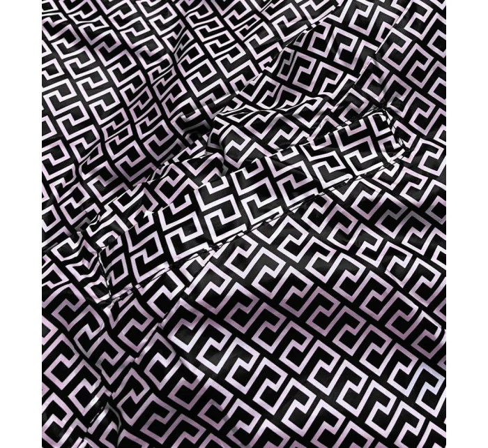 Černá dvouvrstvá dámská prošívaná bunda (B9775-1)