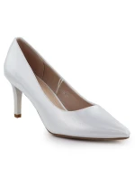 Dámské saténové stříbrné lodičky Sergio Leone 1336