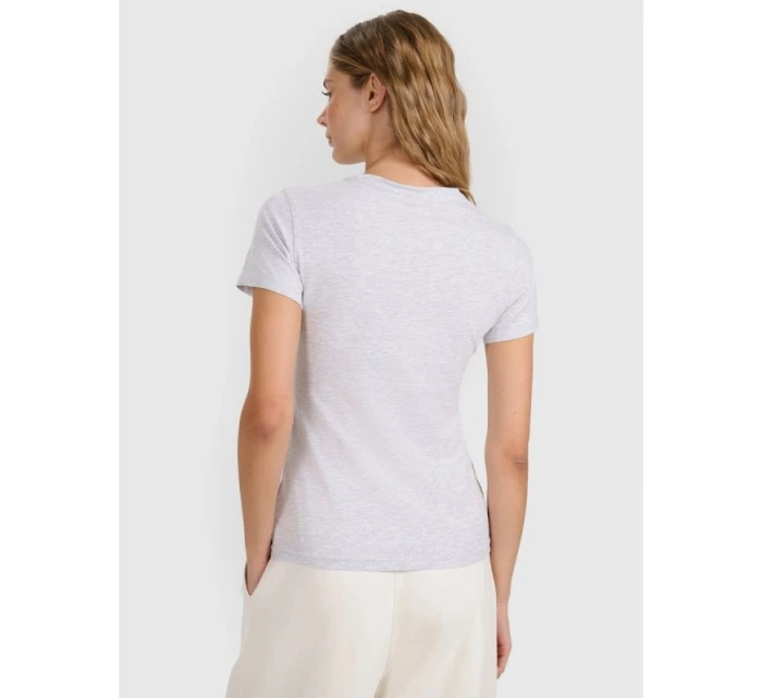 Dámské bavlněné slim tričko 4F 4FWMM00TTSHF2255-27M