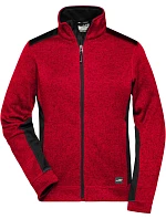JN Dámská pracovní pletená fleece bunda Strong 02.0 red melange/black model 22492730 - Daiber JN Dámská pracovní pletená fleece bunda Strong 02.0 red melange/black model 22492730 - Daiber