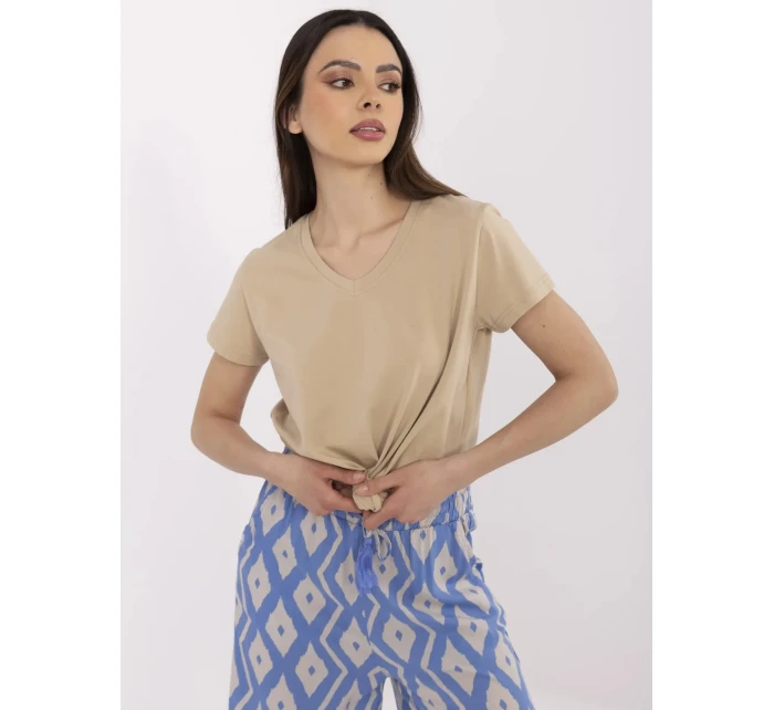 T shirt CLM TS model 21094502 beżowy - FPrice