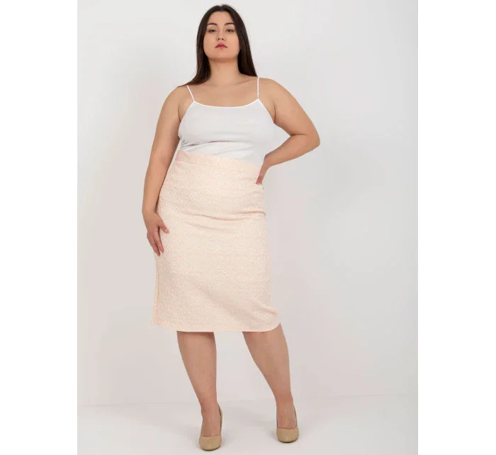 Spódnica LK SD model 18617735 brzoskwiniowy - FPrice Spódnica LK SD model 18617735 brzoskwiniowy - FPrice