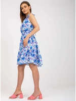 Šaty WN SK 0806 3.22 bílé a modré Šaty WN SK 0806 3.22 bílé a modré