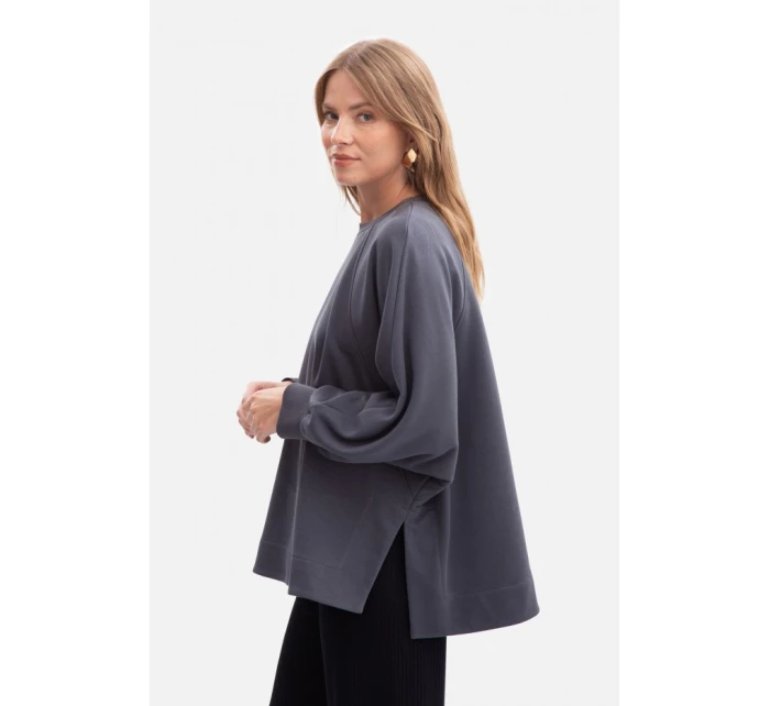 Pletená mikina uvolněného střihu model 21379939 - BeWear