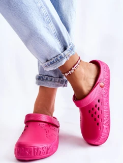 Dámské světlé pantofle Big Star II275007 fuchsie