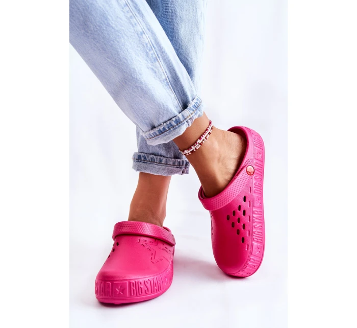 Dámské světlé pantofle Big Star II275007 fuchsie Dámské světlé pantofle Big Star II275007 fuchsie