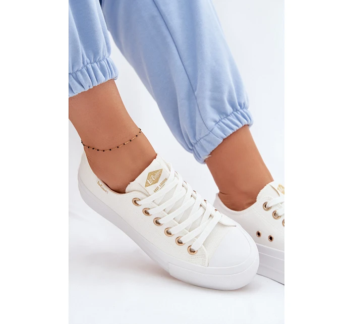 Dámské tenisky na platformě Lee Cooper LCW-26-31-4369 Bílé
