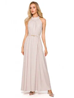 Maxi šaty s výstřihem model 18004693 - Moe