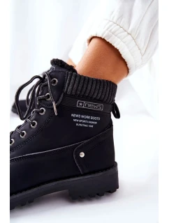 Dámské Turistické Kotníkové Boty Černé Grunders