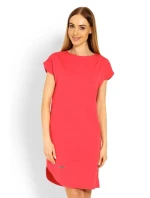 Dámské těhotenské šaty červená model 21124957 - PeeKaBoo Dámské těhotenské šaty červená model 21124957 - PeeKaBoo