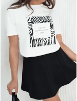 Dámské tričko s potiskem TEBOHON bílé FashionStreet RY2499 Dámské tričko s potiskem TEBOHON bílé FashionStreet RY2499