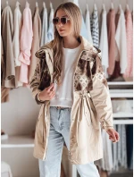 Dámská přechodná bunda parka FERIPARKA tmavě béžová FashionStreet TY4876