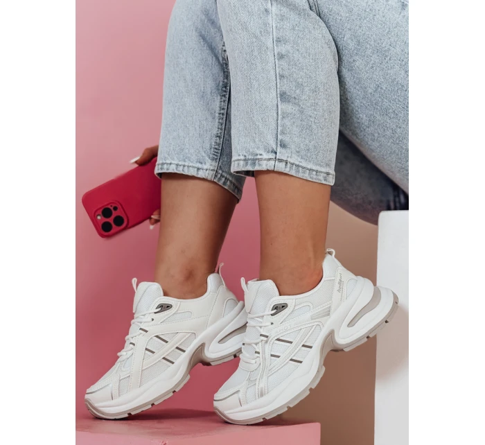 MODERMAX dámské bílé tenisky FashionStreet ZY0898 MODERMAX dámské bílé tenisky FashionStreet ZY0898