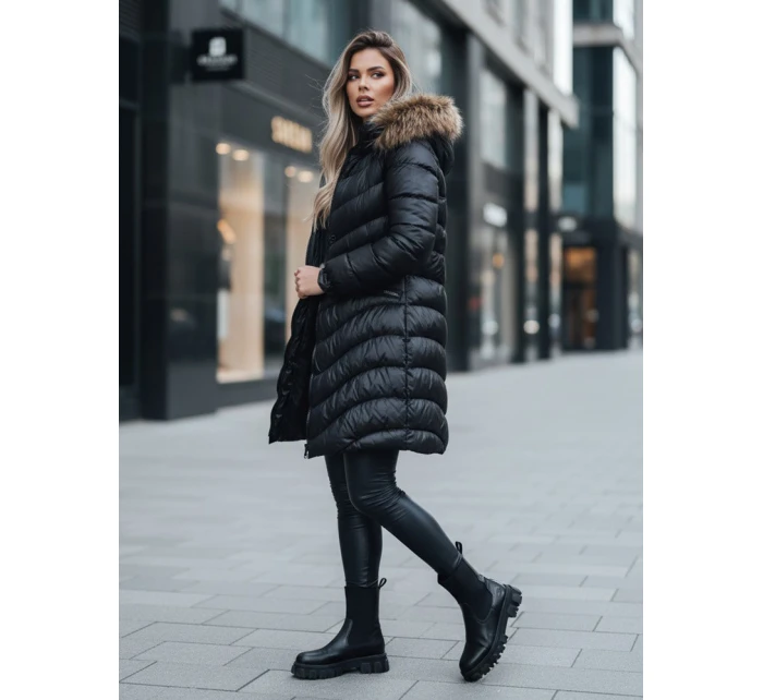 Dámská zimní bunda GLAMOUR FUSION černá FashionStreet TY3890z