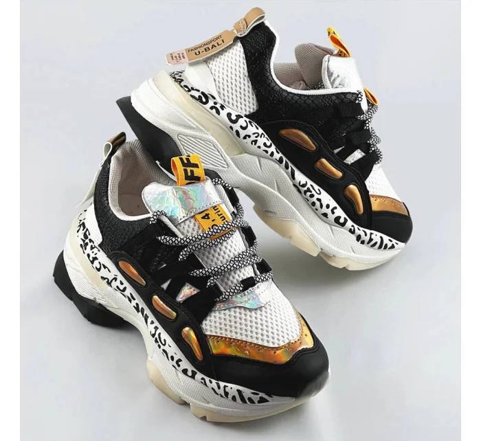 Černé dámské sneakersy s panteřím vzorem (BX1827-SP) Černé dámské sneakersy s panteřím vzorem (BX1827-SP)