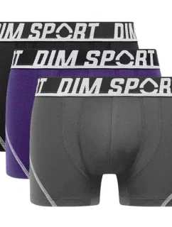 Pánské sportovní boxerky 3 ks model 18715495 BOXER 3x  šedá - DIM SPORT