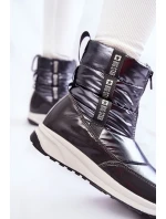 Dámské sněhule Big Star model 21601734 Tmavě šedé - Big Star Shoes Dámské sněhule Big Star model 21601734 Tmavě šedé - Big Star Shoes